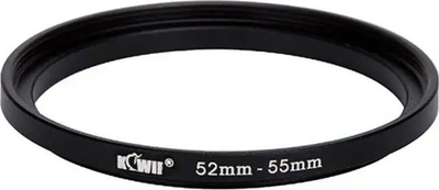 Unazë adapteri KIWI SU, 52mm në 55mm, metal, e zezë