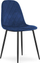 Karrige skandinave ASTI, velvet, këmbë metalike, navy blue