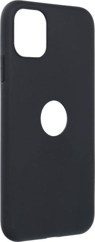 Kapak telefoni Forcell Soft për iPhone 11, silikon, i zi