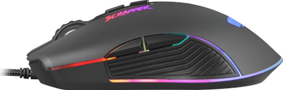 Гејминг глушец Fury Scrapper NFU-1699, 6400 DPI, RGB, црн