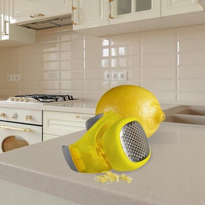 Rallë kuzhine Kitchen Grater Slicer, çelik inox, dorezë ergonomike, shumëngjyrëshe