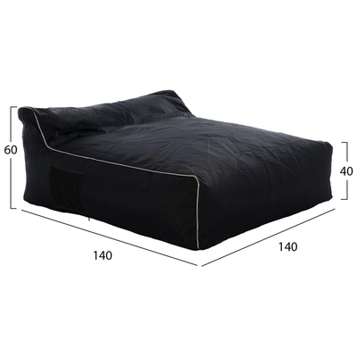 Karrige puf dopio Yamin textilene 140×140×40-60 cm (HM5773.12)