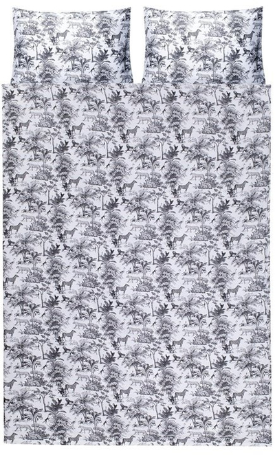 Set mbulesash Domoletti MV-7502, 200 x 220 cm, saten pambuku, bardh e zi