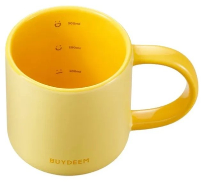 Филџан керамички BUYDEEM Мат, 350 ml, жолт