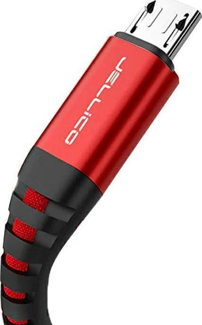 Kabllo karikimi Jellico KDS-25, Micro USB, 3.1A, 1.2m, e kuqe