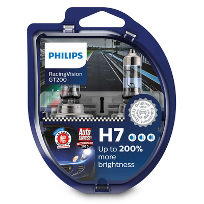 Llamba automobilistike Philips H7 RacingVision GT200, 12V 55W, set 2 copë
