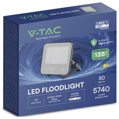 Reflektor LED V TAC 232166, 50W, dritë e bardhë ditore