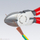 Prerëse anësore Knipex 70 05, 180mm, çelik krom vanadium, dorezë kuqe blu