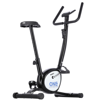 Biçikletë stacionare One Fitness RW3011, rezistencë mekanike, kompjuter trajnimi, e zezë