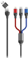 Kabull USB 2GO 797361, 4 në 1, 1.2 m, i zi