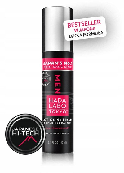 Locion për fytyrë Hada Labo Tokyo Men Lotion No.1 Matt Super Hydrator, super hidratues, 150ml