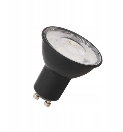 Set llamba LED Osram GU10, 3x 6.9W, 2700K dritë e ngrohtë, e zezë