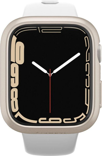 Mbulesë Spigen Thin Fit për Apple Watch Series 7 41mm, polikarbonat, Starlight