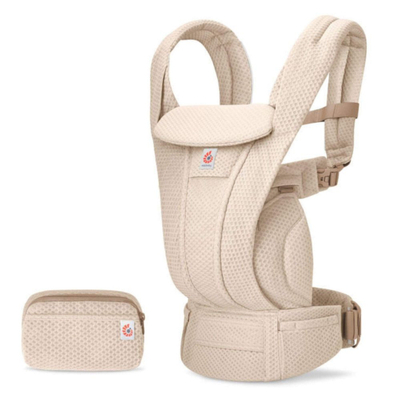 Mbajtëse bebe Ergobaby Omni Deluxe Mesh, SoftFlex ajrosës, multi pozicione, bezhë natyrale