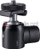 Kokëtripod Cullmann Cross Ballhead CB2.7, alumini, me pjatë kamere dhe hot-shoe, e zezë