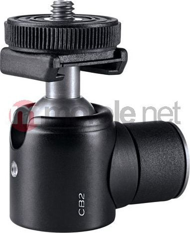 Kokëtripod Cullmann Cross Ballhead CB2.7, alumini, me pjatë kamere dhe hot-shoe, e zezë