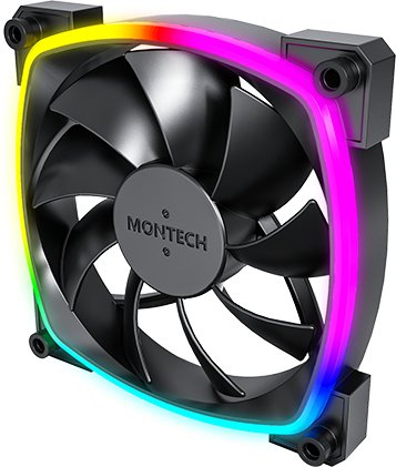 Ventilator kase Montech AX120 PWM, 120mm, ARGB, i zi