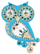 Brosh Owls, bruz 7.5 x 5.5 cm, woman