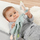 Bebelinë pelushi Fehn Seahorse, muslin 42cm, jeshile