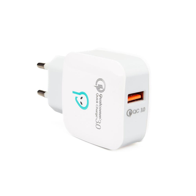 Karikues rrjeti Spacer Quick Charge 3.0, 18W, 1x USB, i bardhë