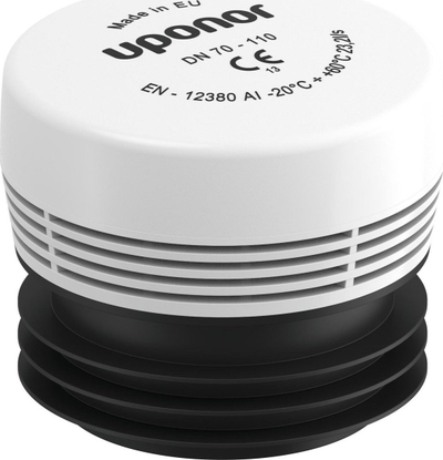 Valvul ajrimi kanalizimi Uponor HypAir 70-110, diametër 70-110mm, plastike, gri