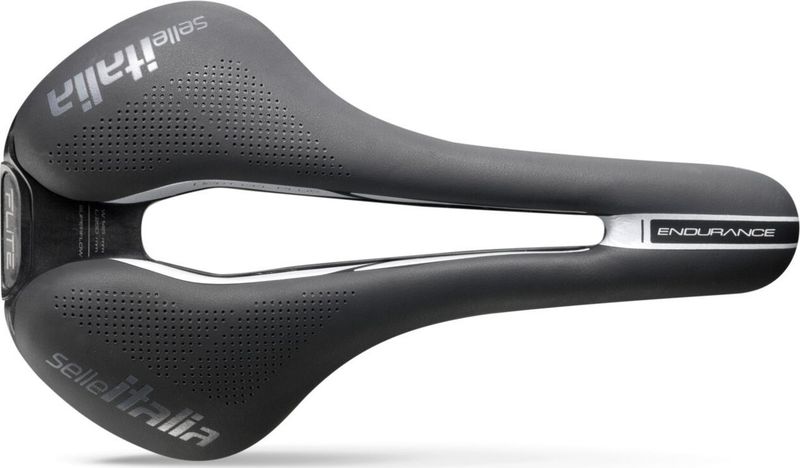 Shalë biçiklete Selle Italia Flite Boost Endurance TI 316 Superflow, përmasë Large, e zezë