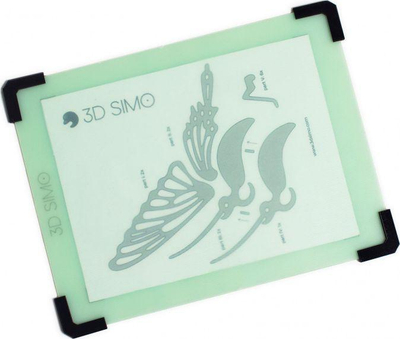 Blloqe vizatimi 3Dsimo për lapsat 3D, 5 copë, të gjelbra