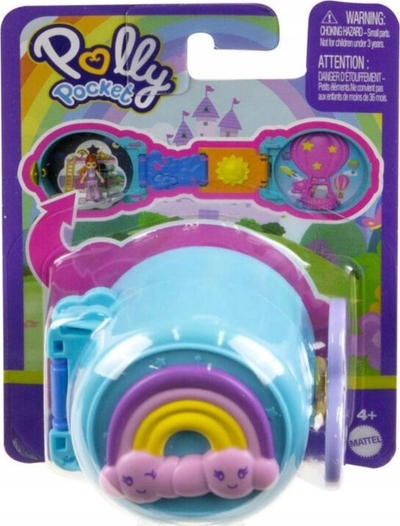 Set lodrash Mattel Polly Pocket Rainbow Compact, mini kompakt, shumëngjyrësh