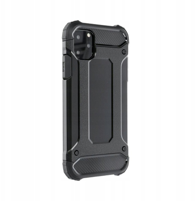 Maskë mbrojtëse Armor për telefon Xiaomi Redmi 14C, dy shtresa, rezistente ndaj goditjeve, e zezë