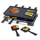 Grill elektrik Adler AD 6616 Raclette 4 në 1, 1400W, për 8 persona, i zi