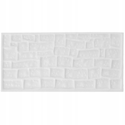 Shabllon dekorimi Brunbeste Structural Mat Bricks, 14.5 x 6.8cm, plastikë, i bardhë