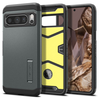 Mbështjellës për Google Pixel 8 Pro Spigen Tough Armor, i gjelbër