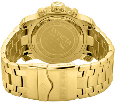 Orë burrash Invicta Pro Diver 0075 Chronograph, quartz, e veshur me ar 18k, e artë