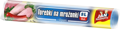 Qese për ngrirje Jan Niezbędny, 3L, me kapëse, 50 copë