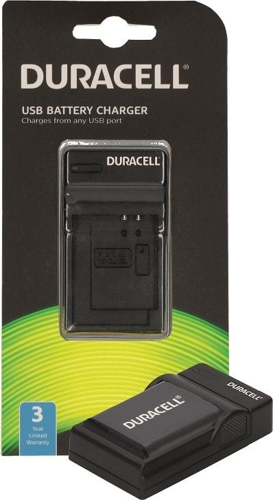 Karikues baterie për kamerë Duracell DRN5930, USB, për EN-EL23, i zi