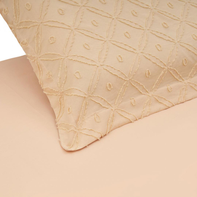 Set çarçafësh dopio Heinner Home, 220x240 cm, mikrofibër 100 GSM, krem