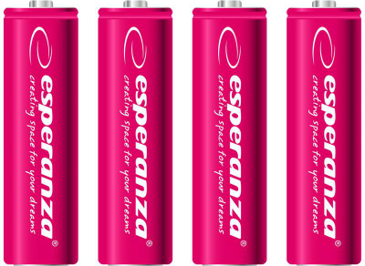 Bateri të rikarikueshme AA Esperanza, 2000mAh, 4 copë
