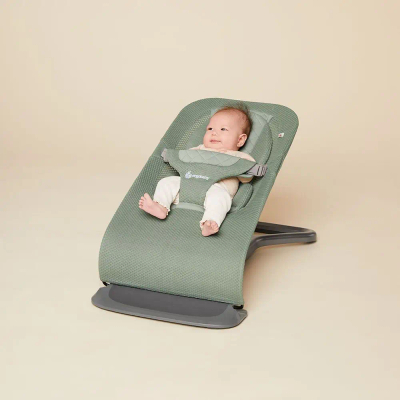 Lezhatore bebe Ergobaby Evolve 3 në 1 Mesh, ergonomike, tri pozicione, jeshile Sage