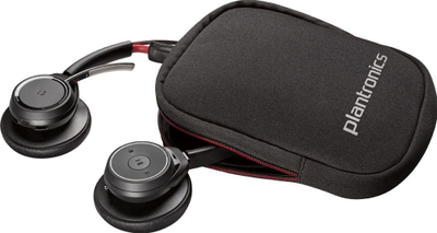 Kufje wireless Plantronics Voyager Focus UC B825-M, Bluetooth, me anulim zhurme, ngjyrë e zezë
