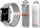 Rrip ore Yesido WB23 për Apple Watch, 42/44/45 mm, Solo Loop i gërshetuar, silver