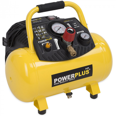 Kомпресор Powermat Powx1723, 1.5 HP, резервоар 12L, портокалов