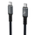 USB-C кабел Wozinsky WPS-UY41S Thunderbolt 4, 240W, 1m, црн