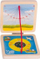 Lodër mësuese GOKI Solar Pocket Watch 63909, orë dielli druri, shumëngjyrëshe