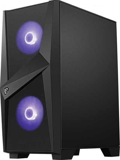 Kasë kompjuteri MSI MAG Forge 100M, e zezë / kaltër
