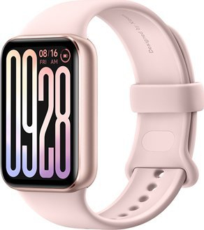 Паметна нараквица Xiaomi Smart Band 9 Pro, екран во боја, следење на активност, розова
