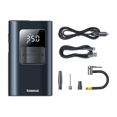 Kompresor ajri portativ Baseus, 6000mAh, ekran dixhital, i zi