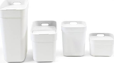 Koshi i plehrave Curver Ready to Collect, 5L, plastikë e ricikluar, i bardhë