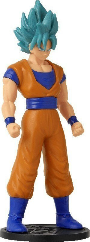 Figurë anime Dragon Ball Flash Series Super Saiyan Blue Goku, 7cm, me monedhë për koleksion, shumëngjyrëshe