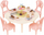 Set lodrash Sylvanian Families Sweets Party, plot me aksesorë, shumëngjyrësh