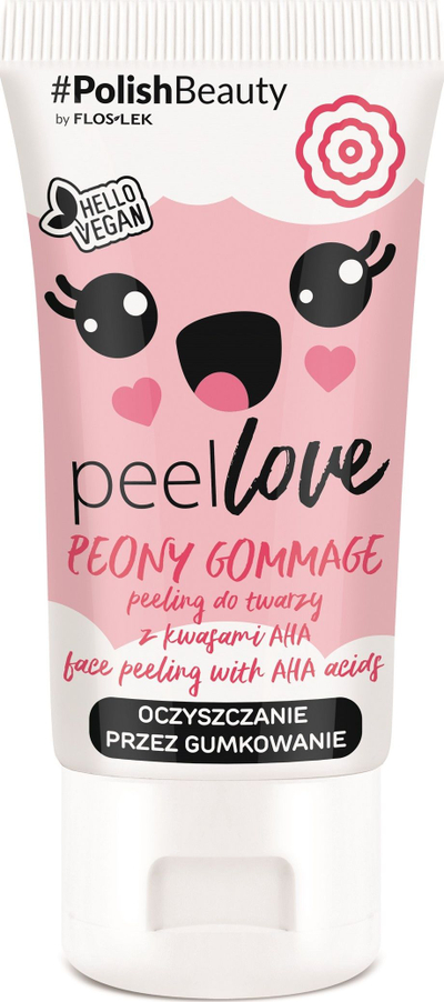 Skrab për fytyrë Floslek Peony Gommage AHA, 75 ml